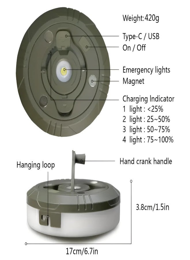 HaRvic Camping Lantern with String, 8 Lighting Modes 32.8ft Outdoor String Lights, 2 in 1 USB Rechargeable Camping String Light Waterproof Portable LED Tent Light for Yard Garden Outdoor Hiking - Image 4